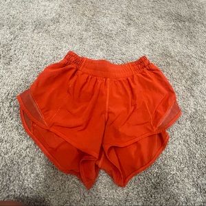 Lululemon Hotty Hot Low-Rise Lined Shorts 2.5”- Carnation Red Size 4